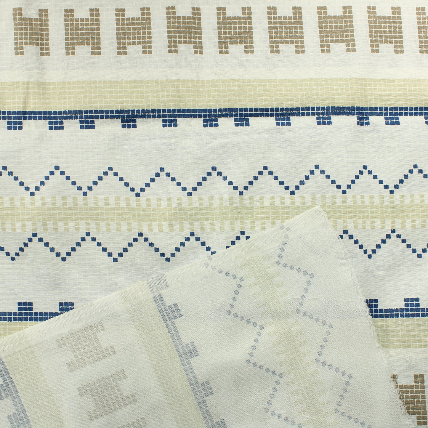 Kuviollinen Ohuehko Puuvilla - Pala