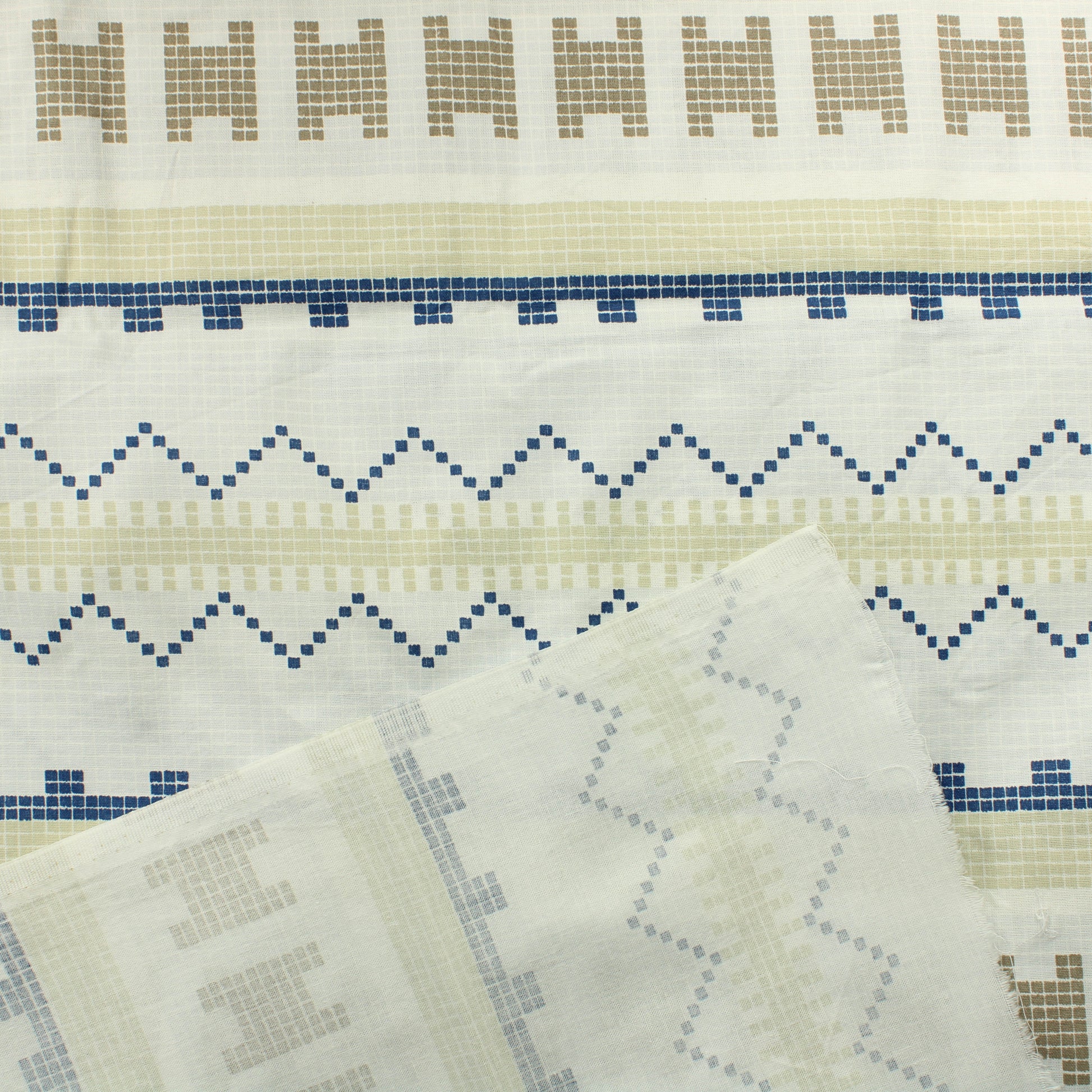 Kuviollinen Ohuehko Puuvilla - Pala