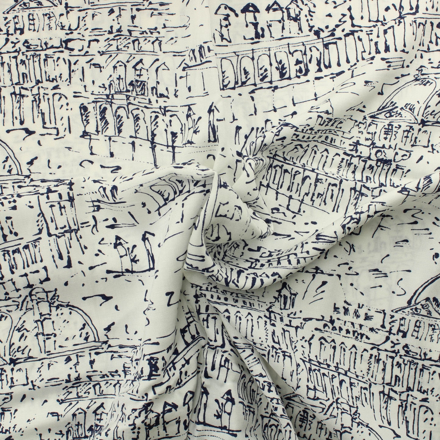 Sinivalkoinen rakennukset Viskoosi - Pala