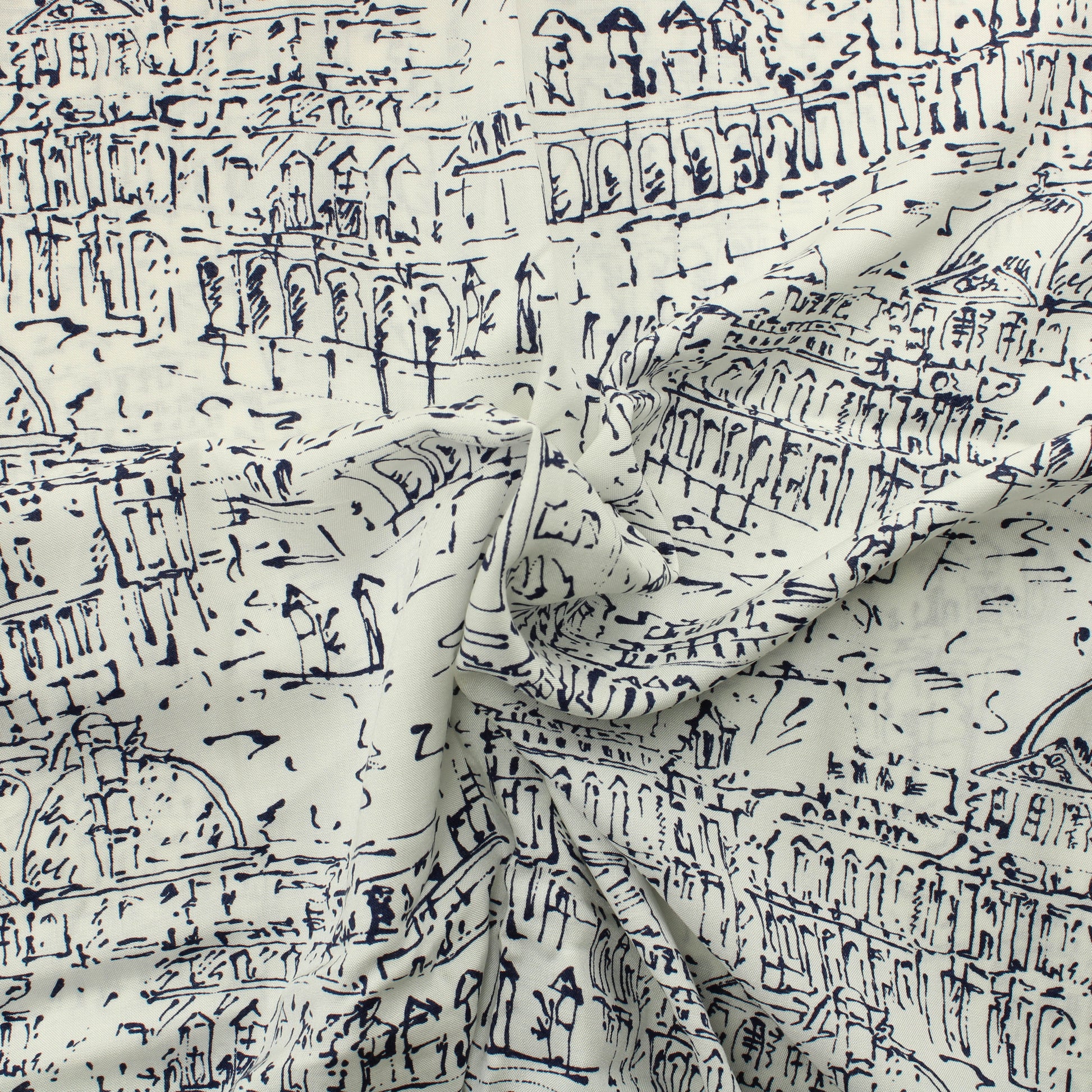 Sinivalkoinen rakennukset Viskoosi - Pala