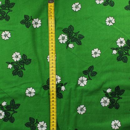 Vihreä kukka retro Puuvilla - Pala