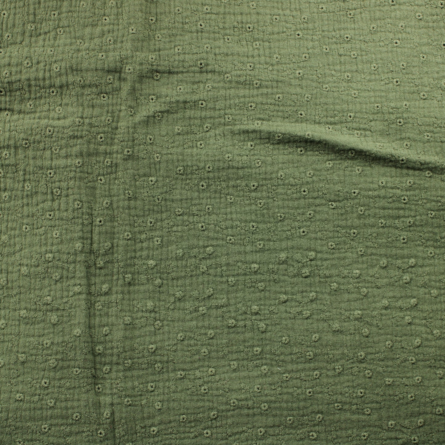 Vihreä Puuvillainen tuplaharso pitsimäisellä kuviolla - Pala