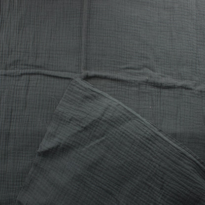 Tummanharmaa Puuvillainen tuplaharso - Pala