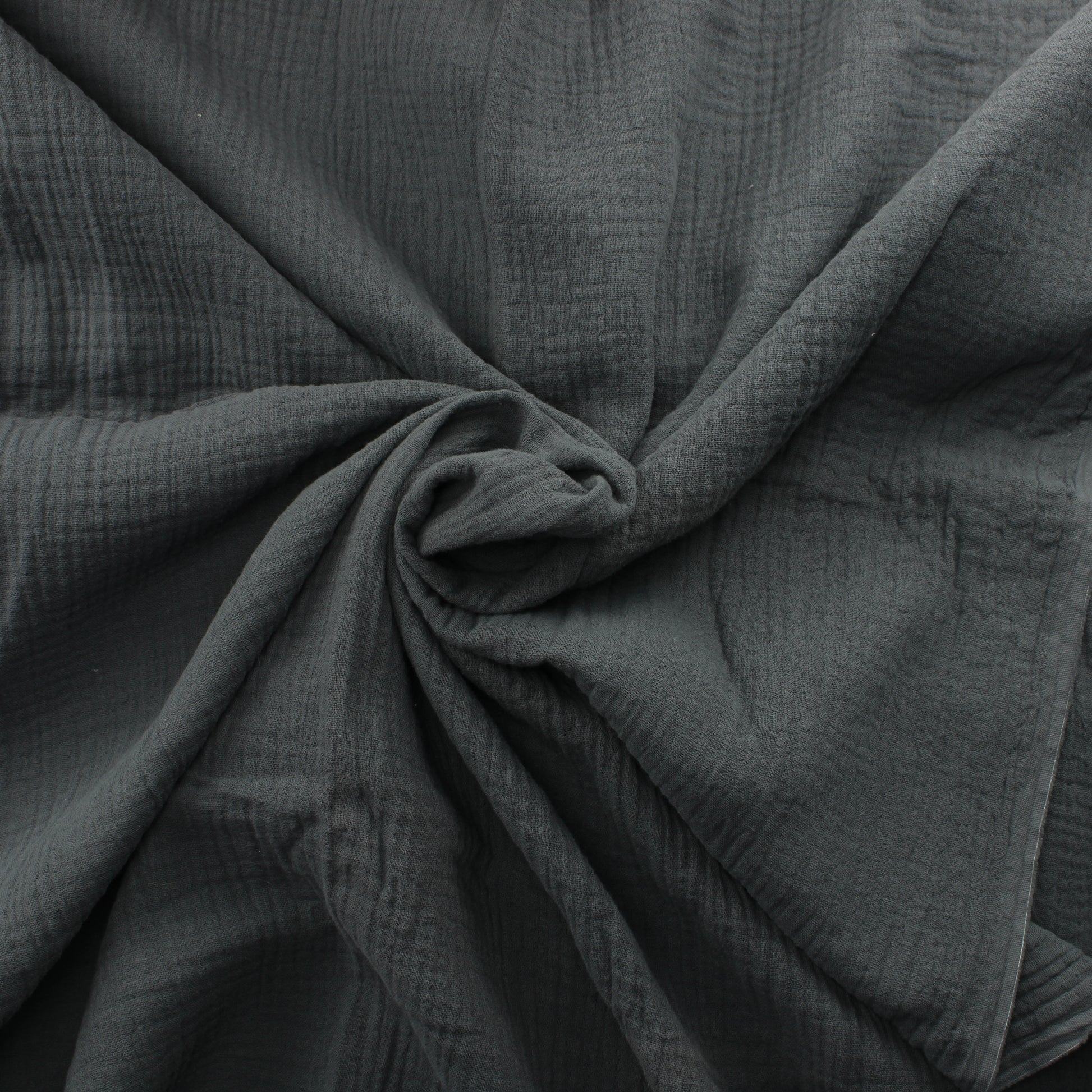 Tummanharmaa Puuvillainen tuplaharso - Pala