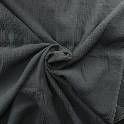 Tummanharmaa Puuvillainen tuplaharso - Pala