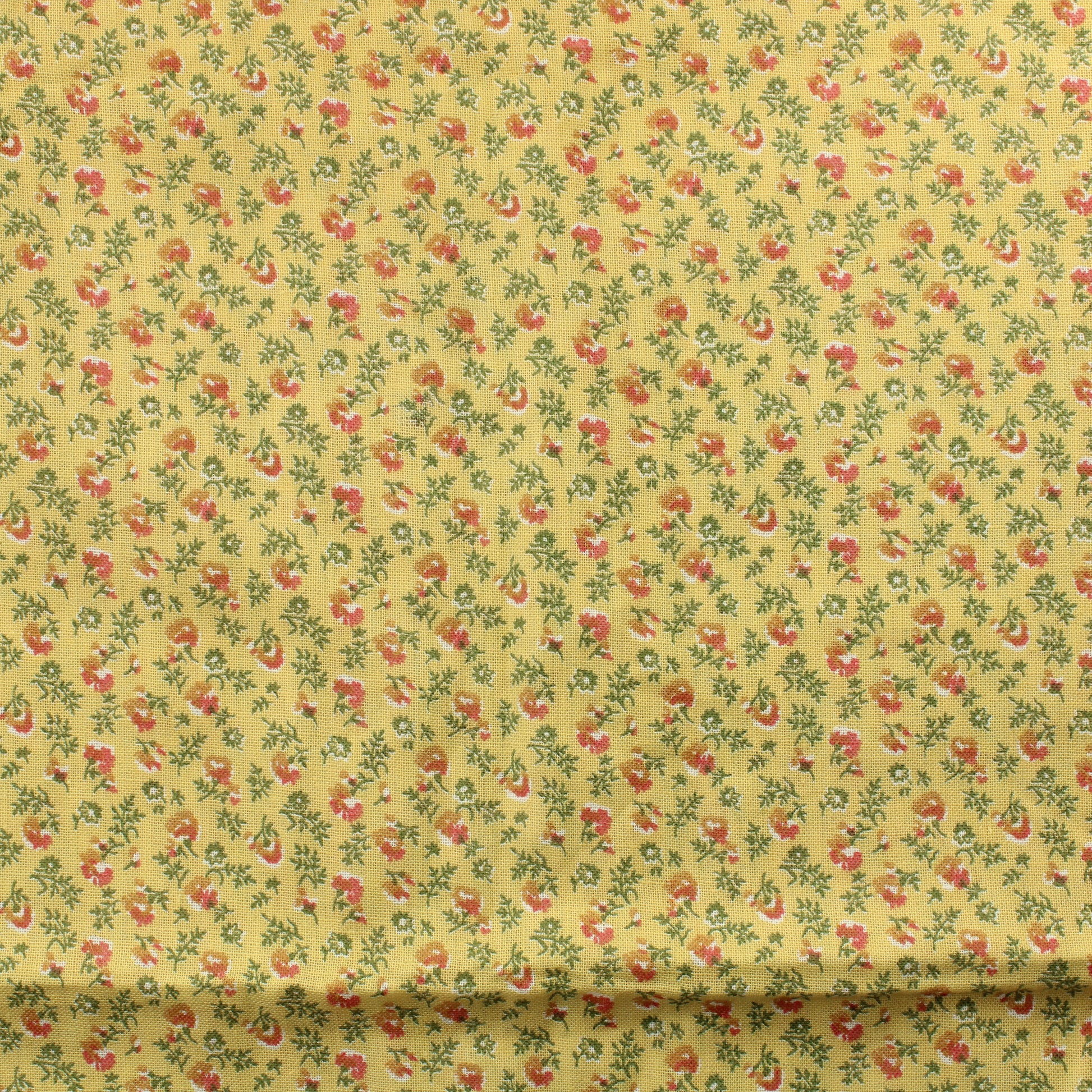 Keltapohjainen kukikas Puuvilla - Pala