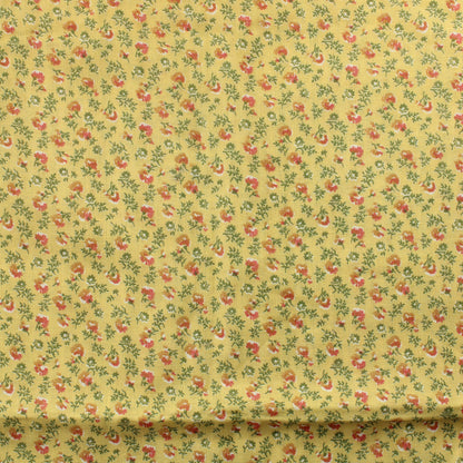 Keltapohjainen kukikas Puuvilla - Pala