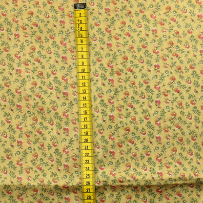 Keltapohjainen kukikas Puuvilla - Pala