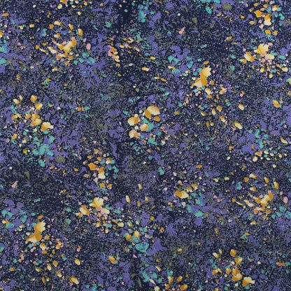 Violetinsävyinen kukikas Vaatetuskangas - Pala