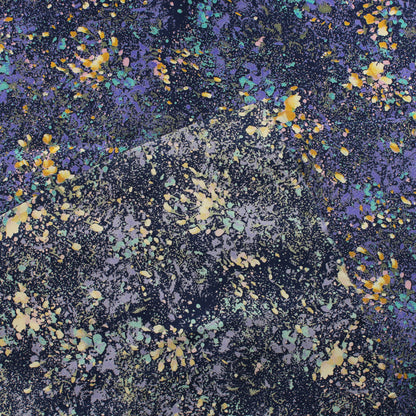 Violetinsävyinen kukikas Vaatetuskangas - Pala