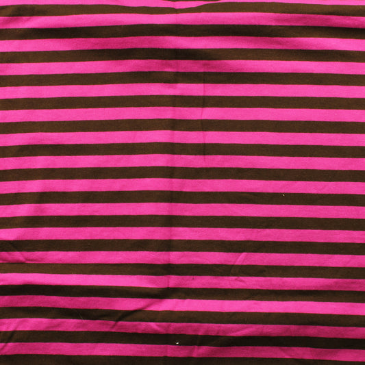 Pinkki-ruskea raita Trikoo - Pala