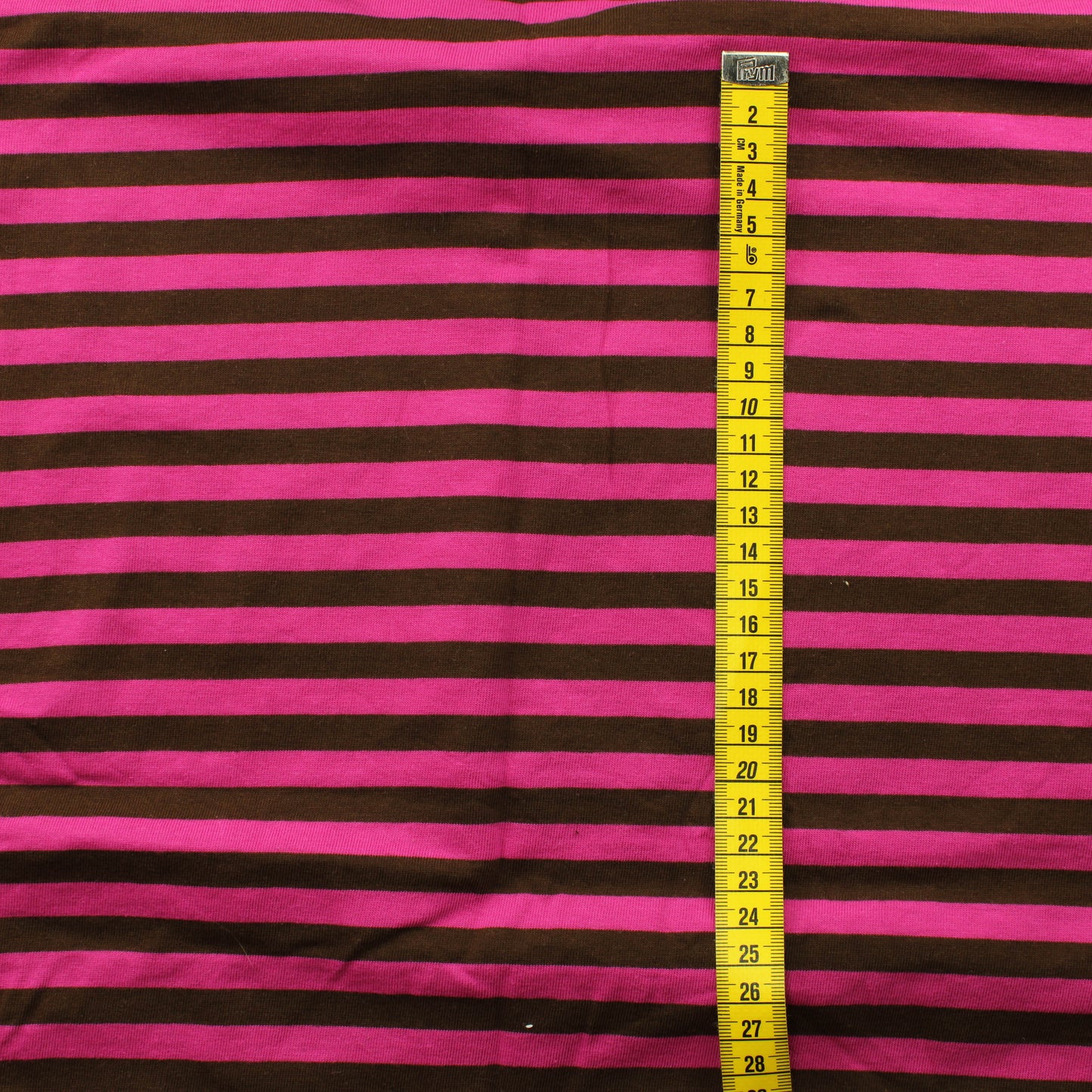 Pinkki-ruskea raita Trikoo - Pala