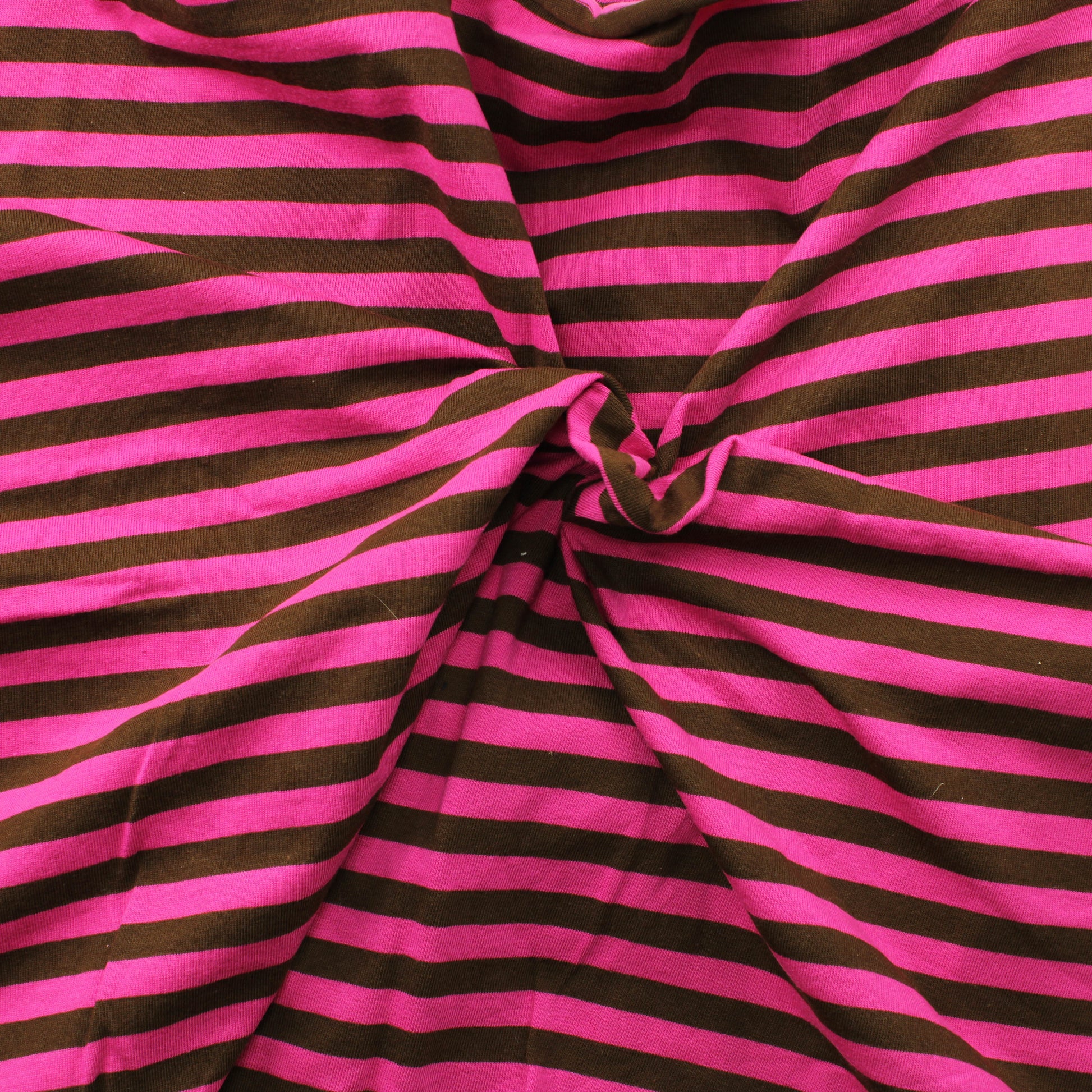 Pinkki-ruskea raita Trikoo - Pala