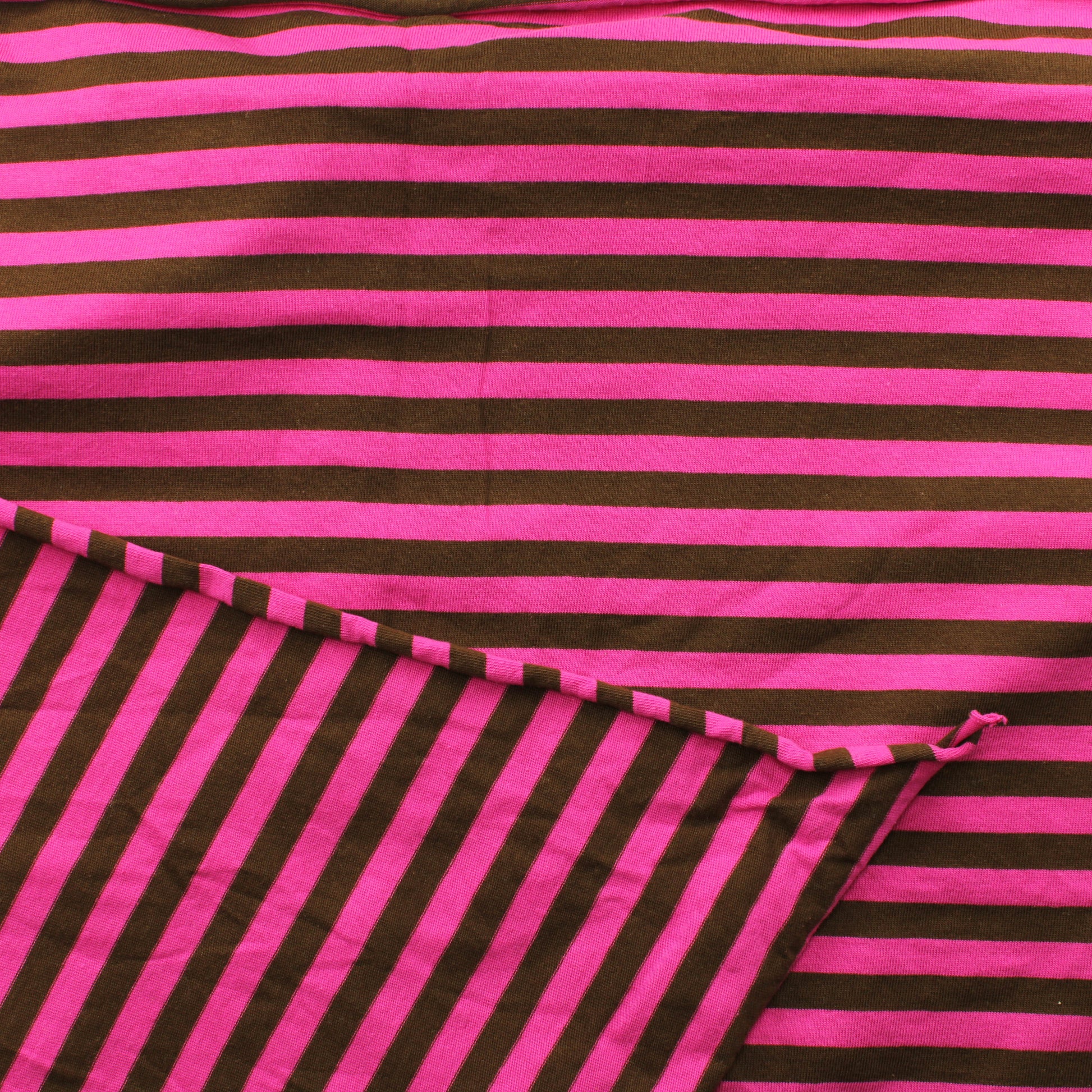 Pinkki-ruskea raita Trikoo - Pala