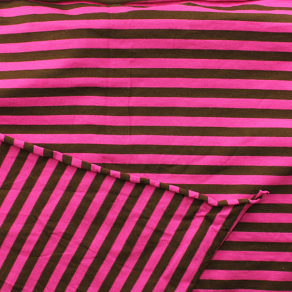 Pinkki-ruskea raita Trikoo - Pala