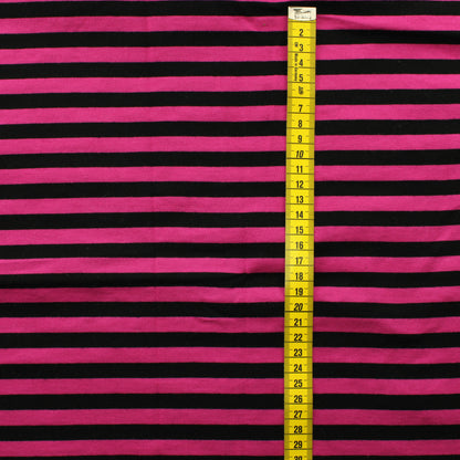 Pinkki-musta Raita Trikoo - Pala