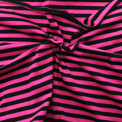 Pinkki-musta Raita Trikoo - Pala