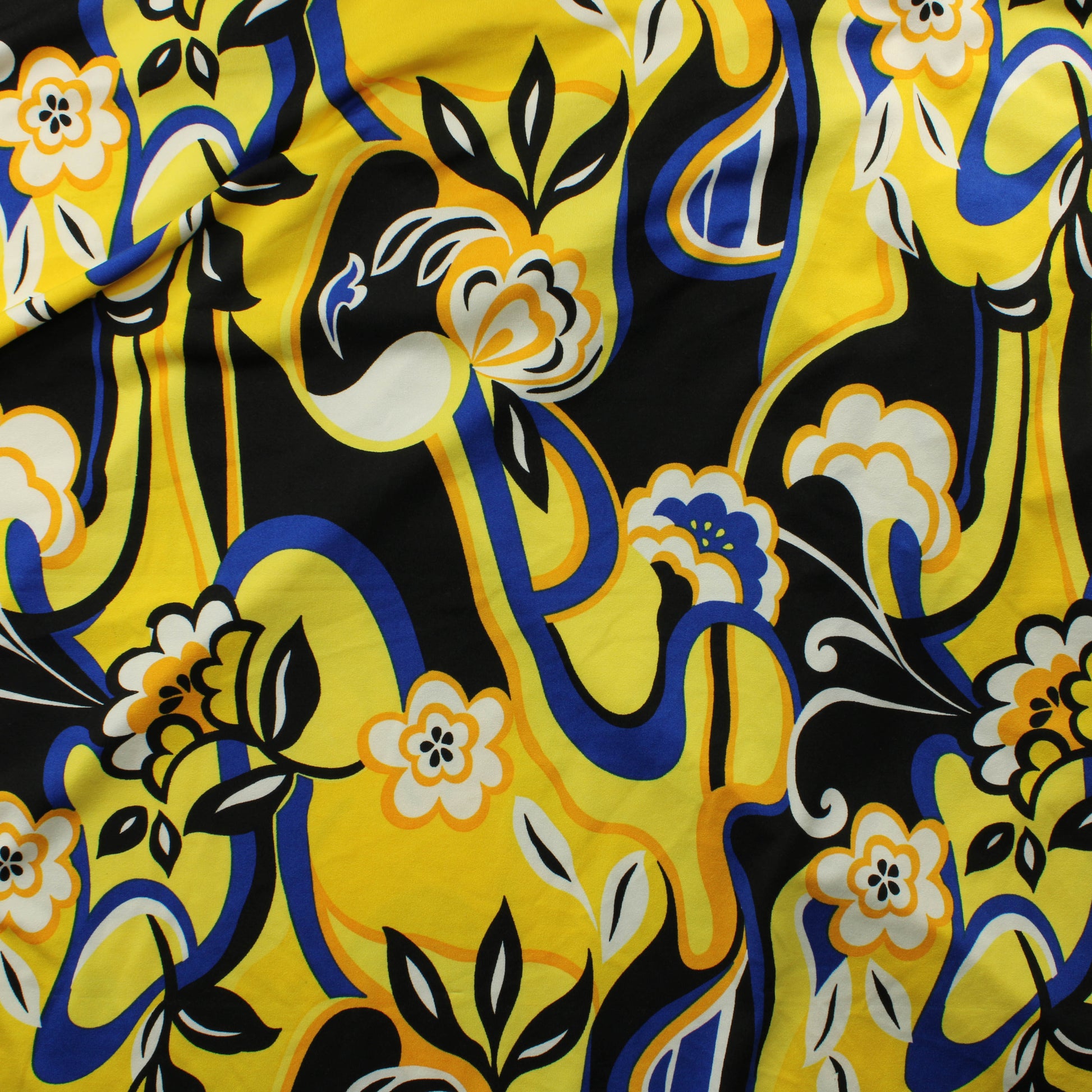 Keltainen kukkakuvioinen Neulos - Pala