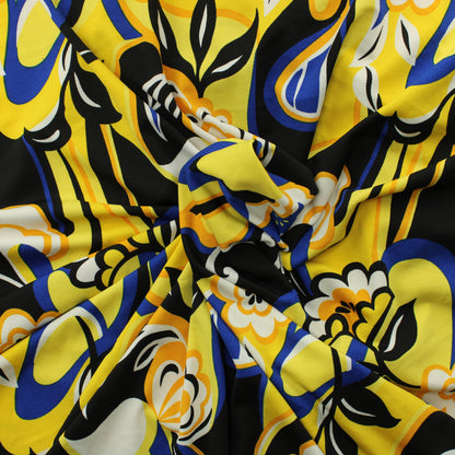 Keltainen kukkakuvioinen Neulos - Pala