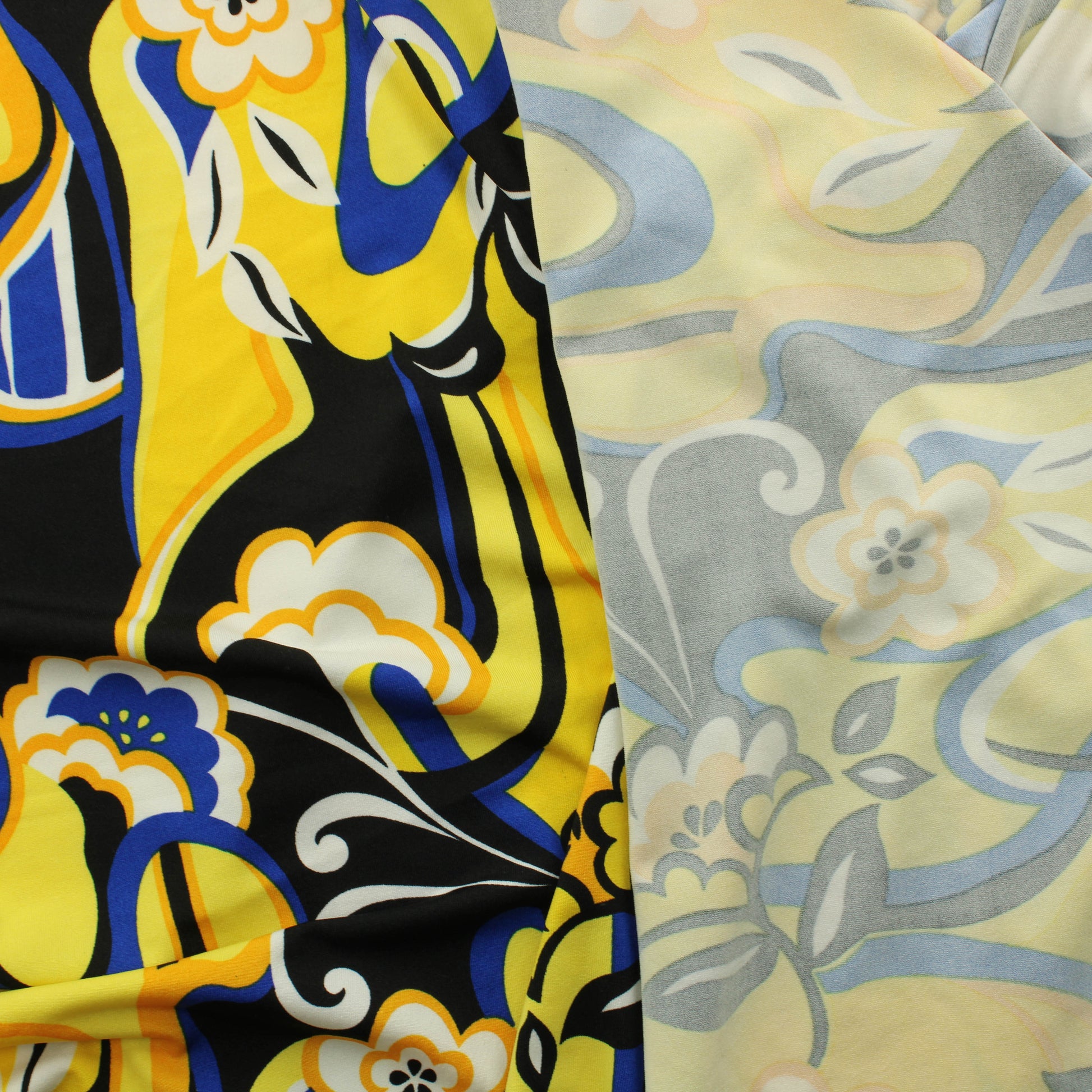 Keltainen kukkakuvioinen Neulos - Pala