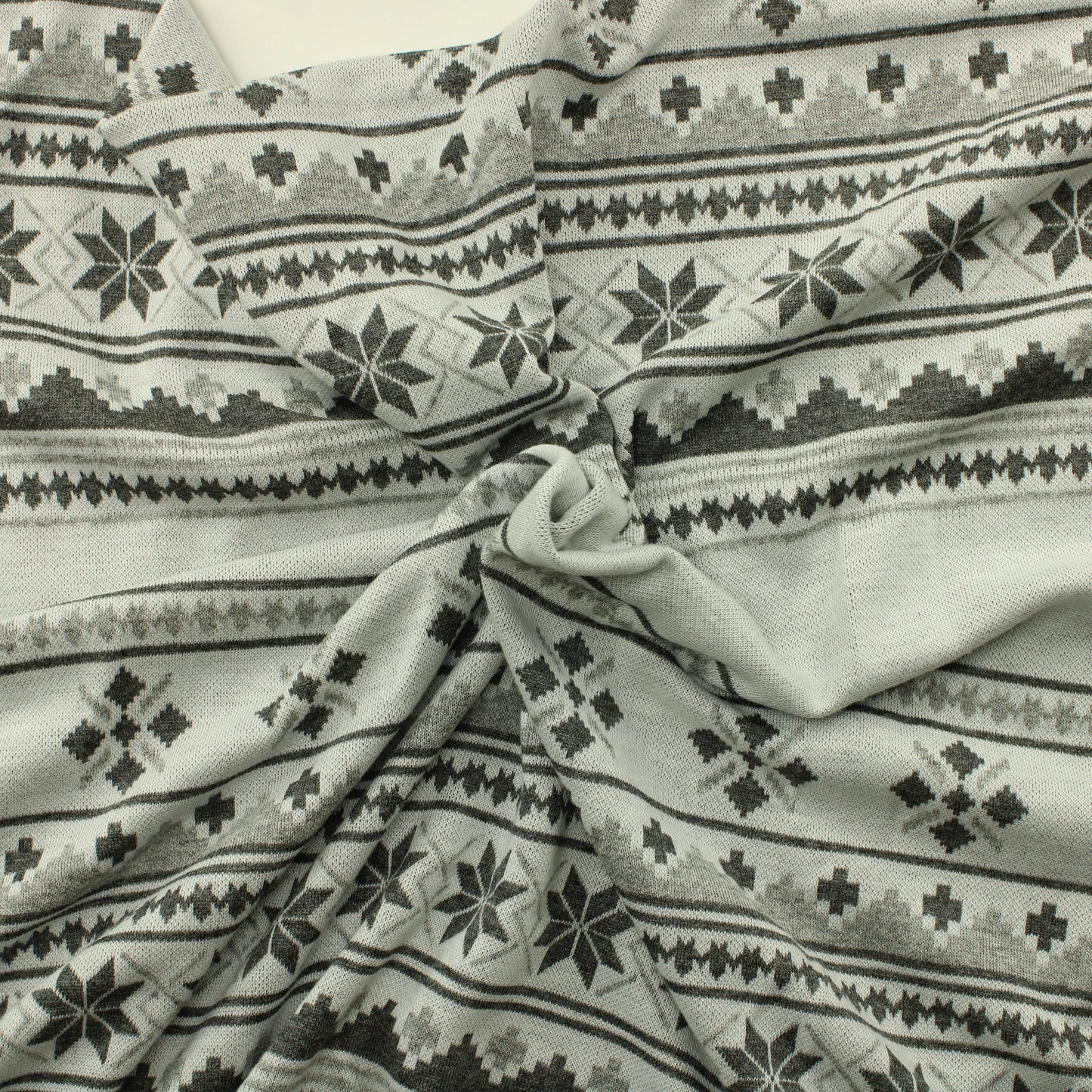 Harmaa kuviollinen Neulos - Pala