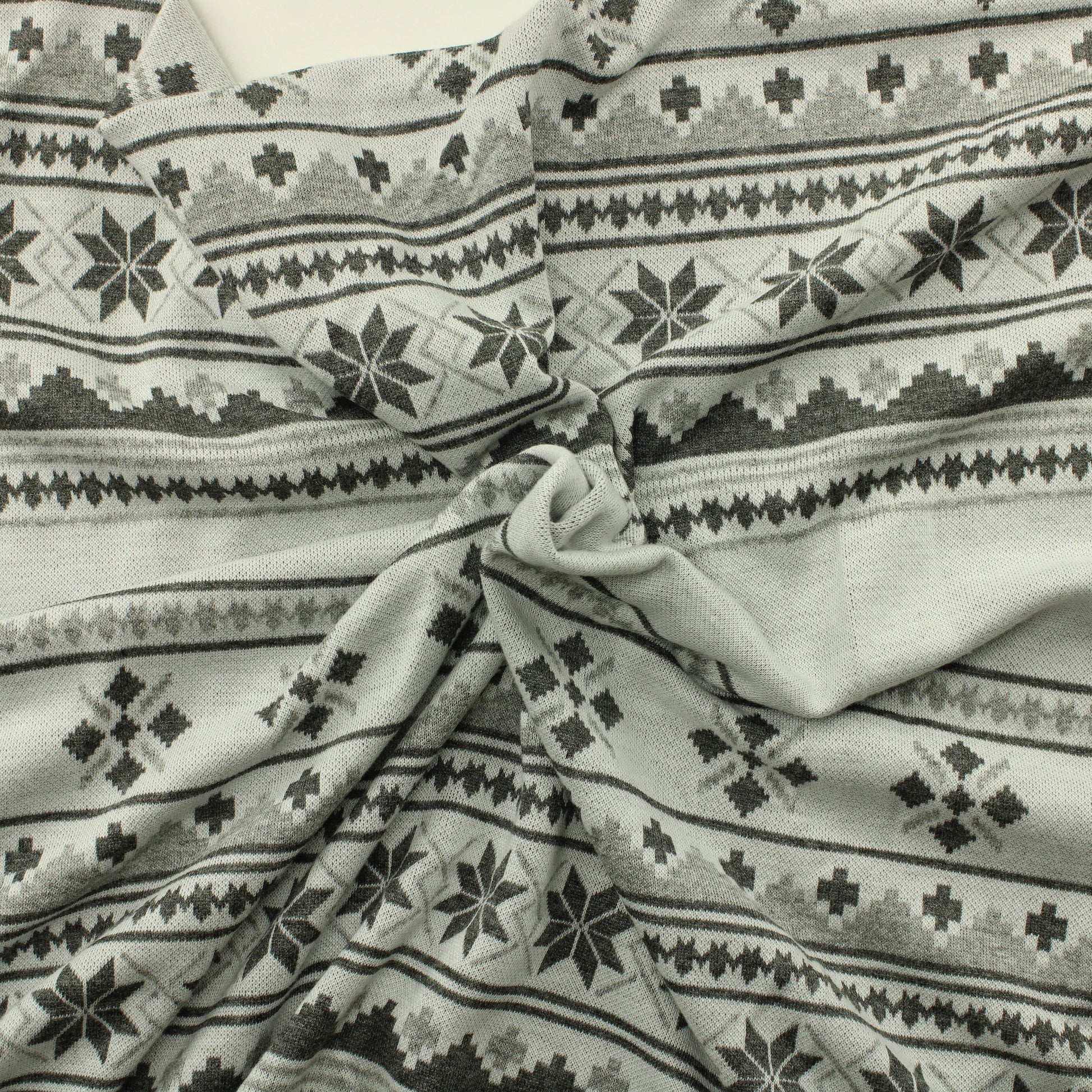 Harmaa kuviollinen Neulos - Pala