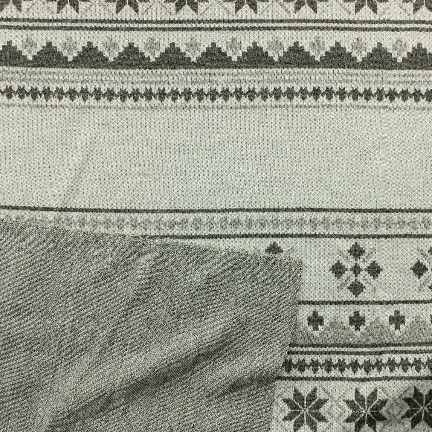 Harmaa kuviollinen Neulos - Pala