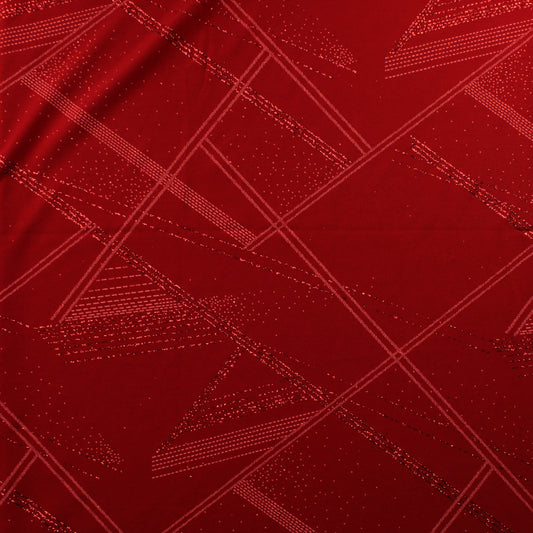 Punainen kuviollinen glitter Neulos - Pala