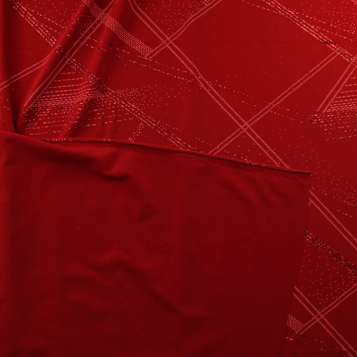 Punainen kuviollinen glitter Neulos - Pala