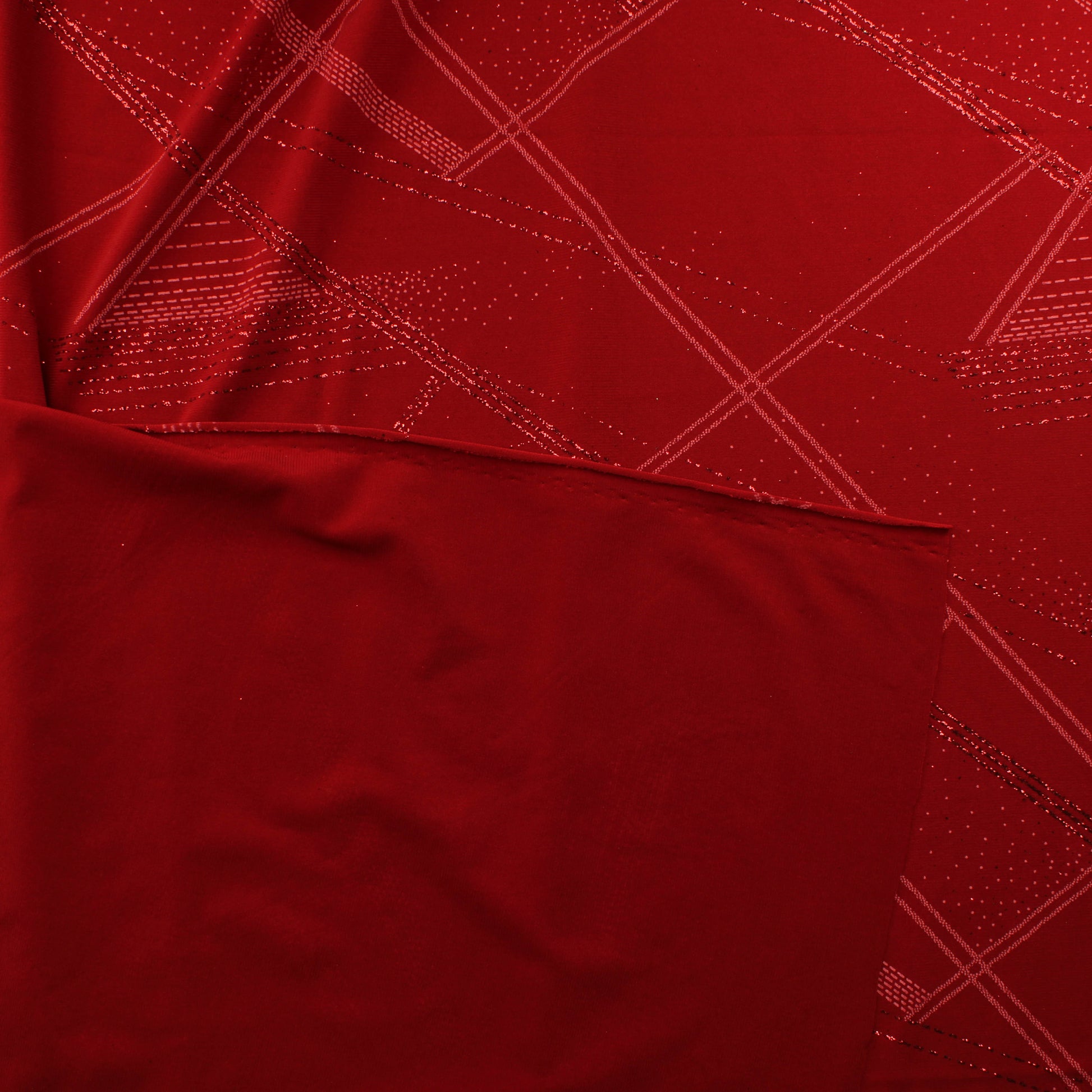 Punainen kuviollinen glitter Neulos - Pala