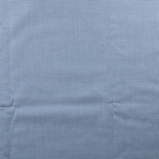 Sinivalkoinen pienikuvioinen Vaatetuskangas - Pala