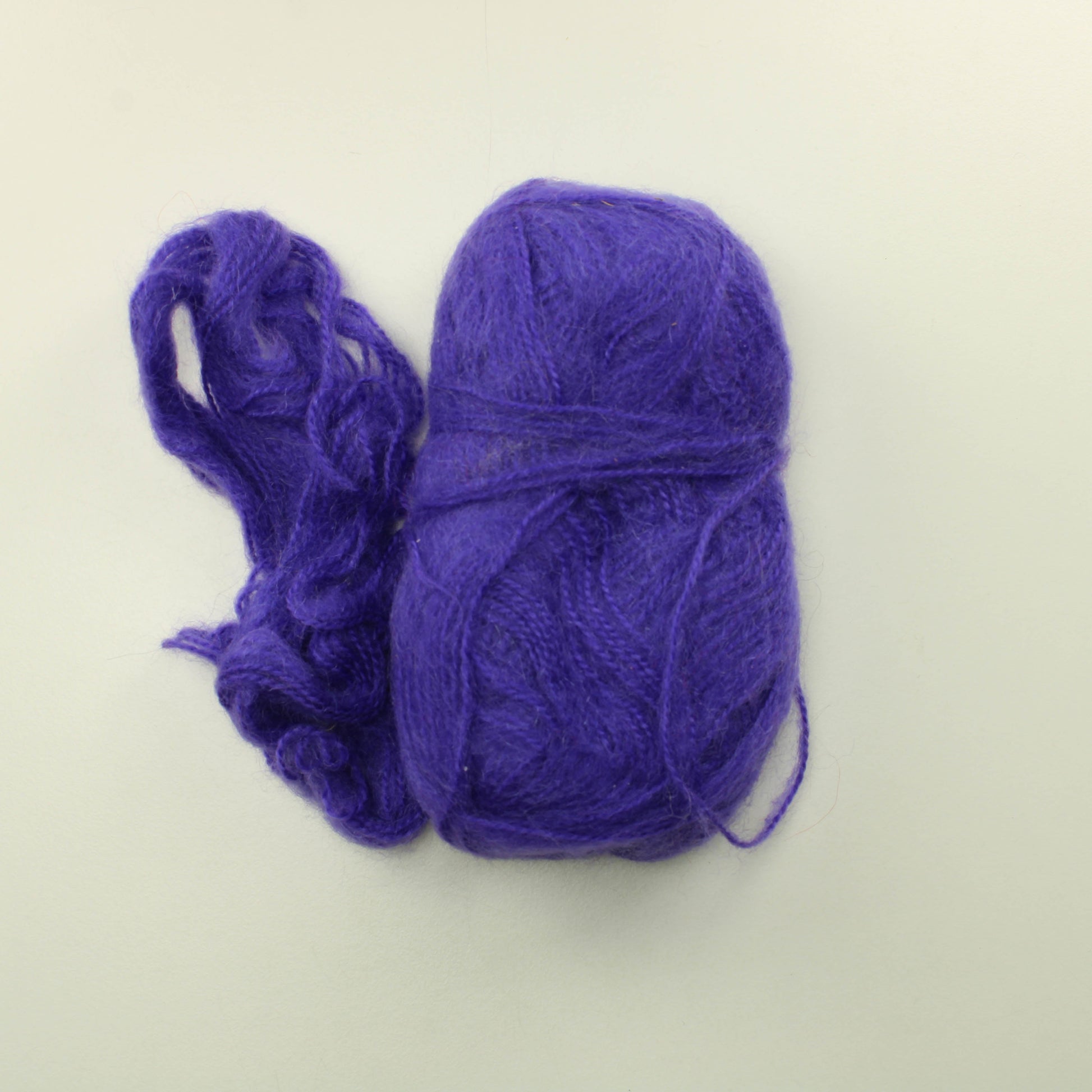 Violetti mohairmainen lanka