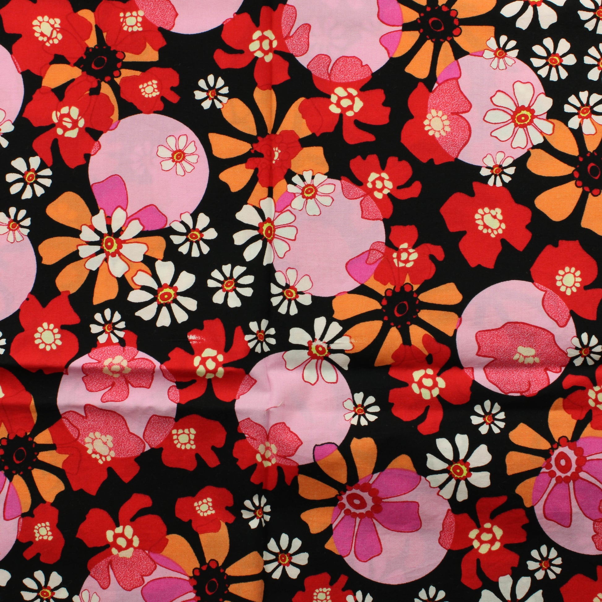 Pinkit ja punaiset kukat Puuvilla - Pala