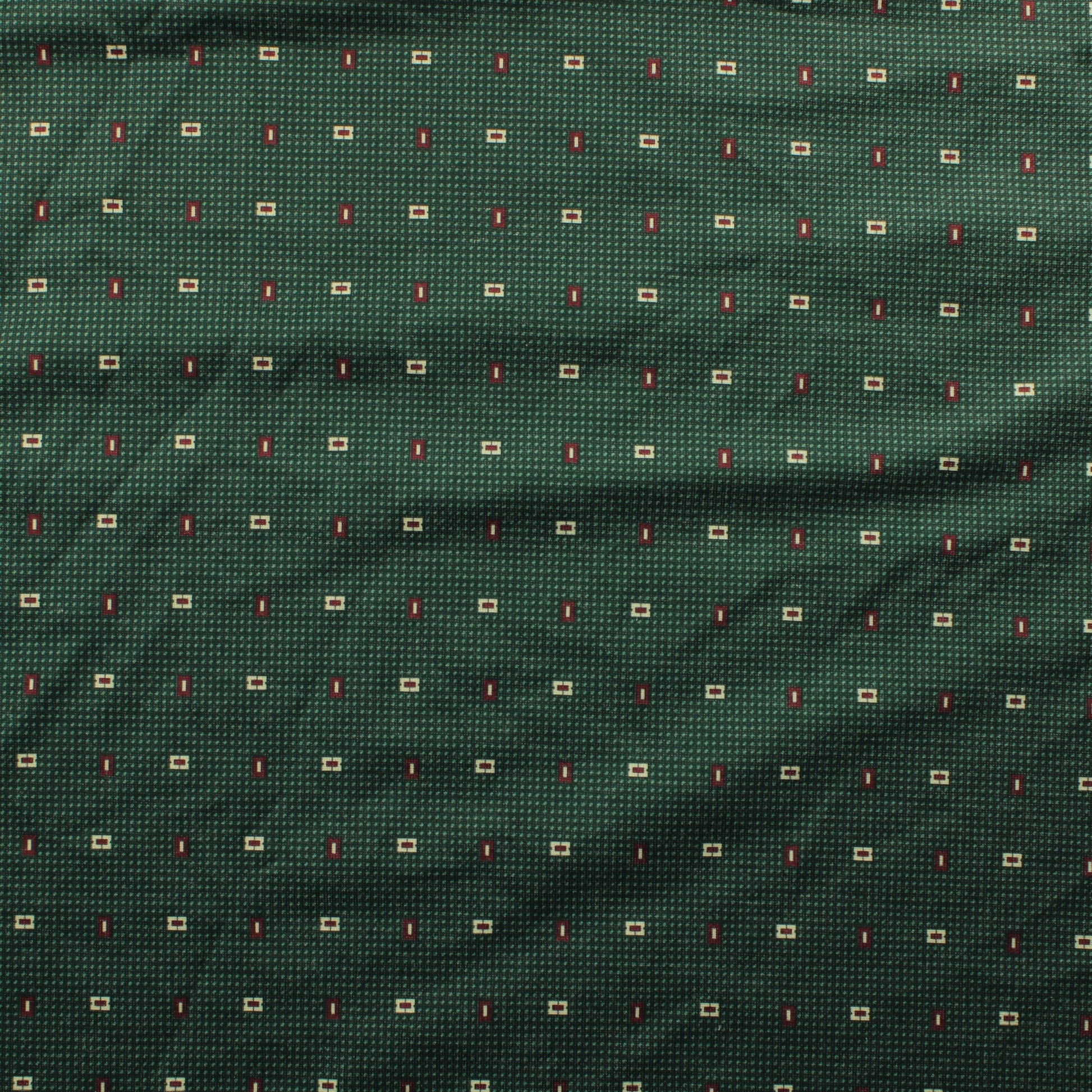 Vihreä kuviollinen tekokuitu Neulos - Pala