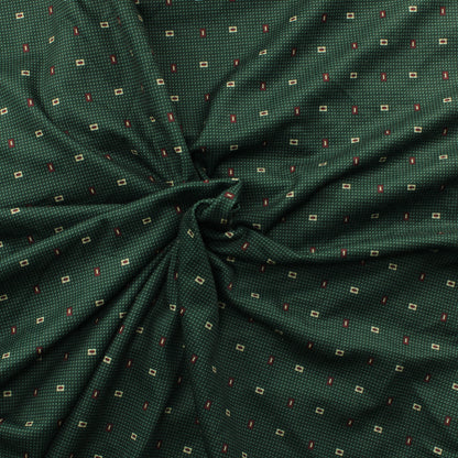 Vihreä kuviollinen tekokuitu Neulos - Pala