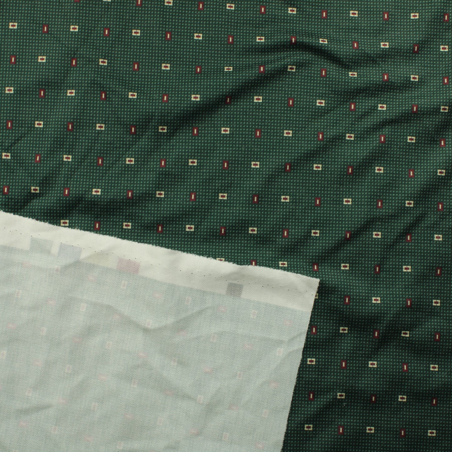 Vihreä kuviollinen tekokuitu Neulos - Pala