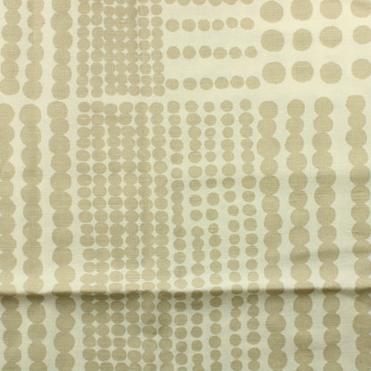 Luonnonvalkoinen pallokuvioinen Verhokangas - Pala