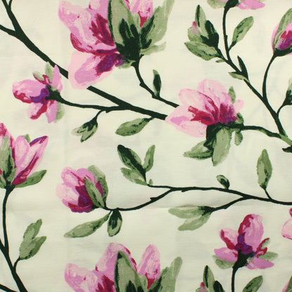 Kukkakuvioinen puuvillaverhokangas - Palapaketti