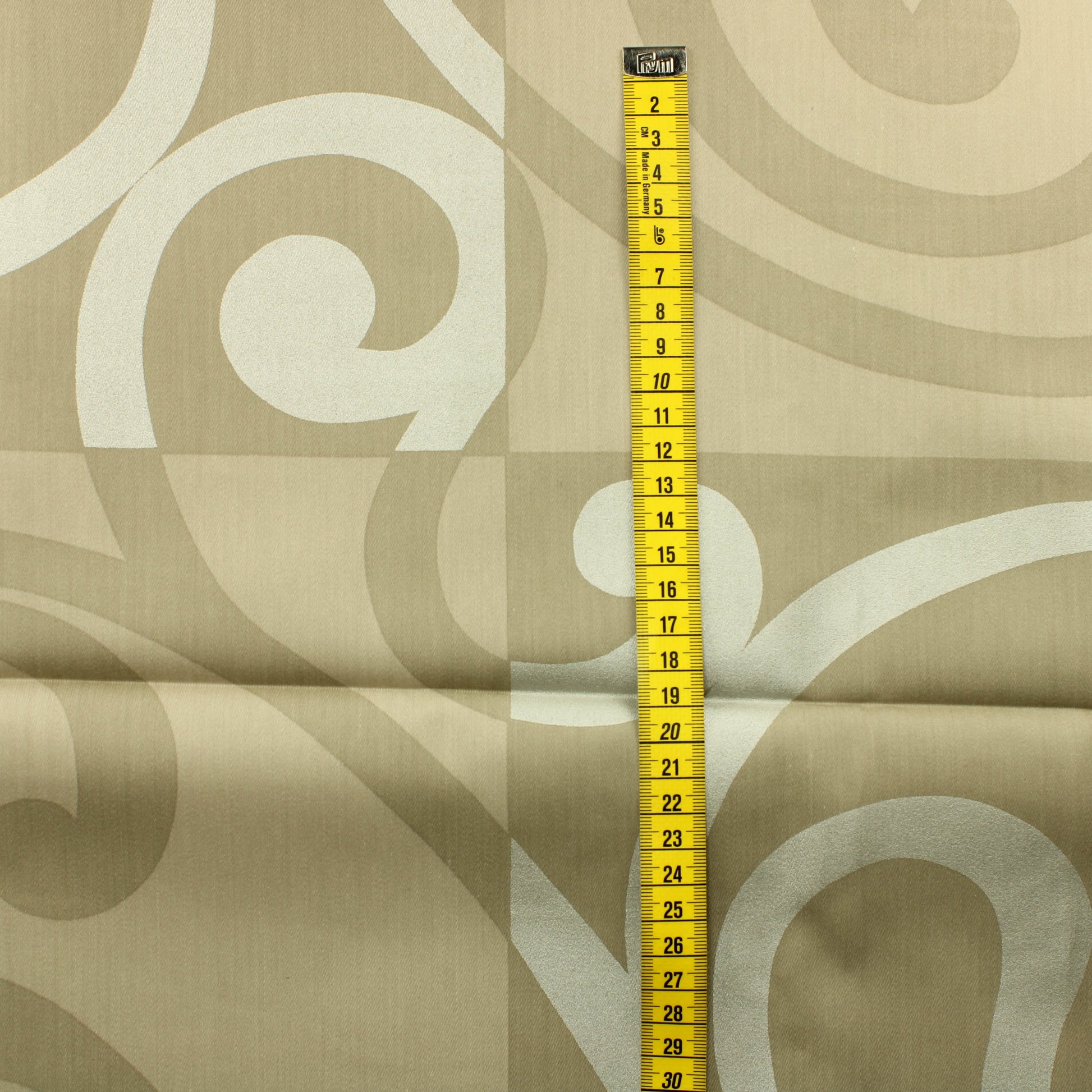 Vallila Beige Kiemurakuvioinen Sisustuskangas - Pala