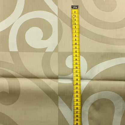 Vallila Beige Kiemurakuvioinen Sisustuskangas - Pala