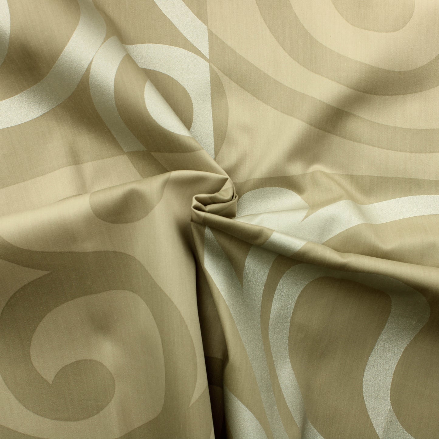 Vallila Beige Kiemurakuvioinen Sisustuskangas - Pala