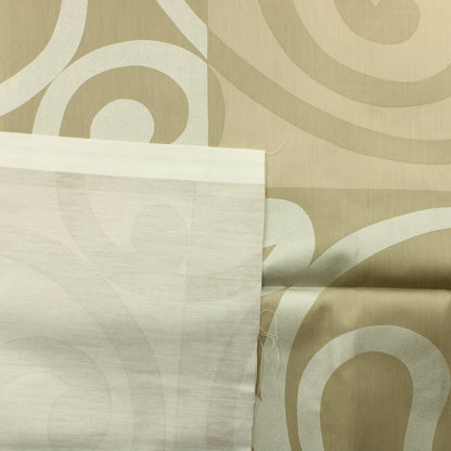 Vallila Beige Kiemurakuvioinen Sisustuskangas - Pala