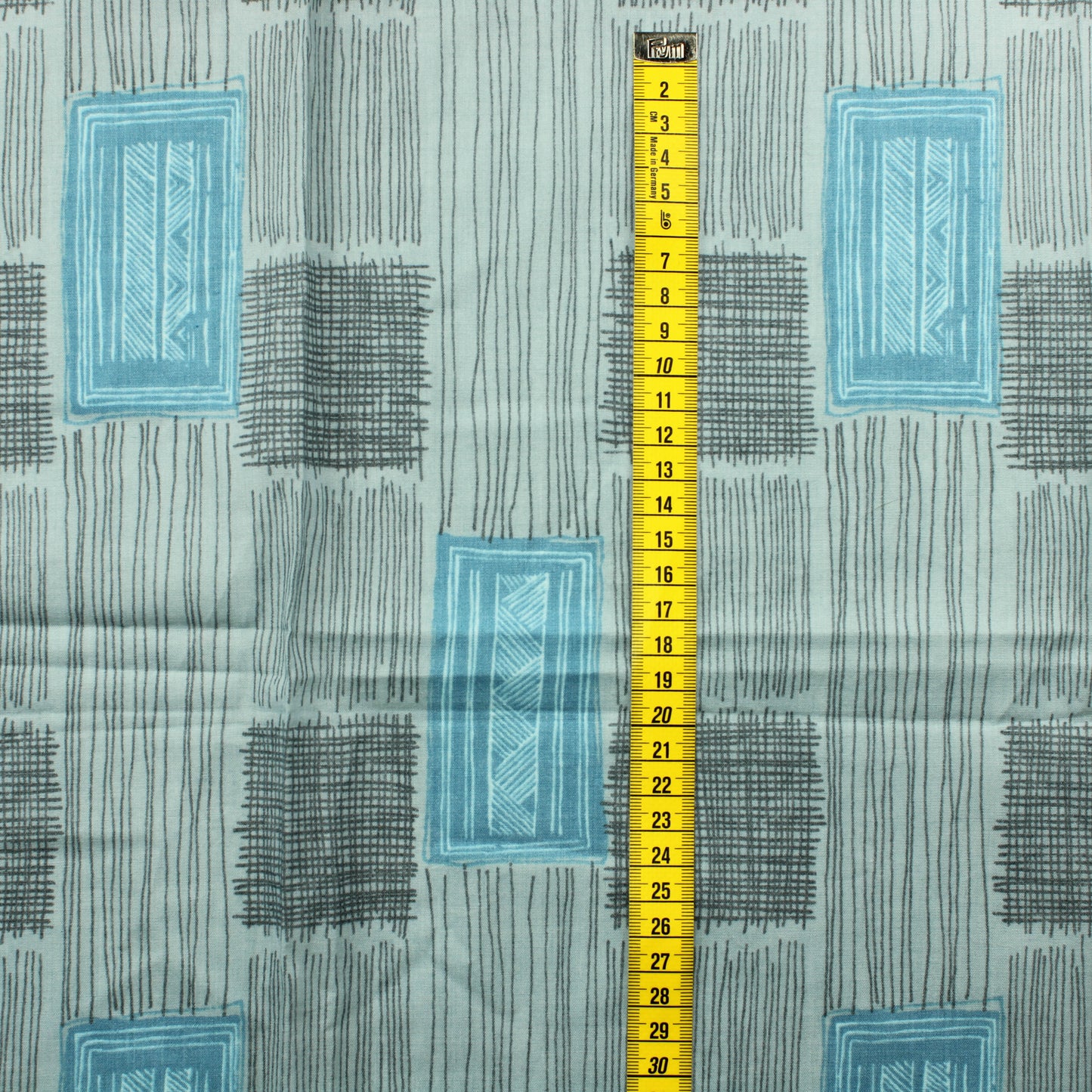 Siniharmaa kuviollinen Vaatetuskangas - Pala