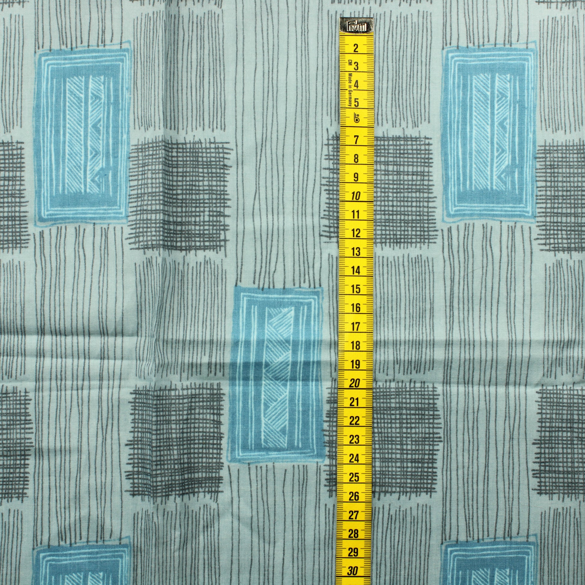 Siniharmaa kuviollinen Vaatetuskangas - Pala