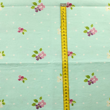 Vaaleansininen kukka Puuvilla - Pala