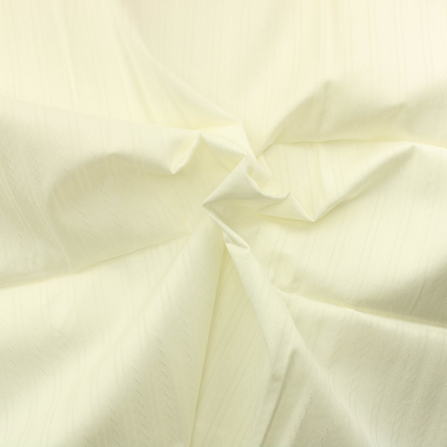 Luonnonvalkoinen Raidallinen Puuvilla - Pala