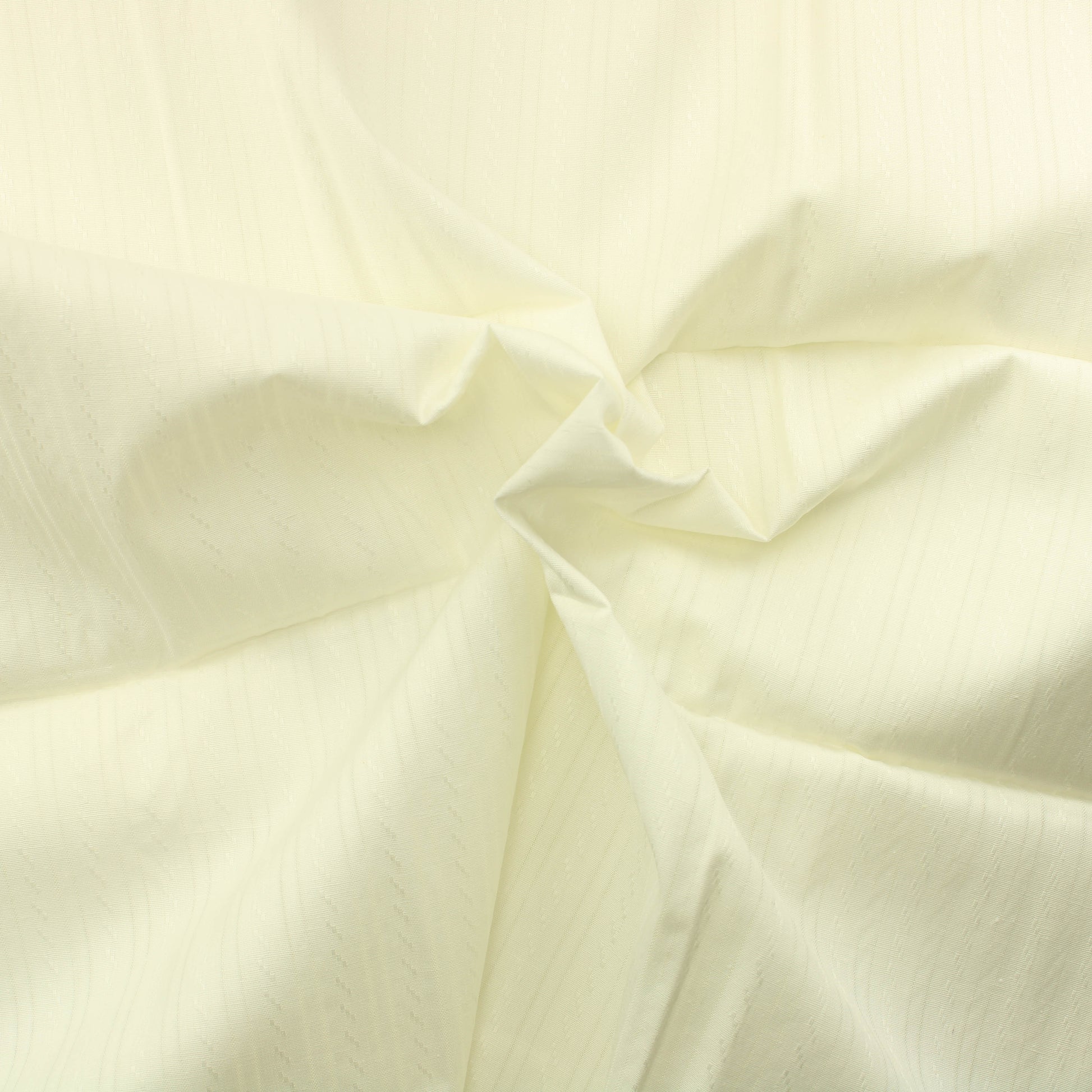 Luonnonvalkoinen Raidallinen Puuvilla - Pala