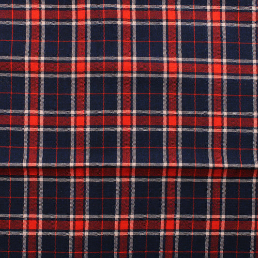 Sinipunainen ruudullien tekokuitu - Pala