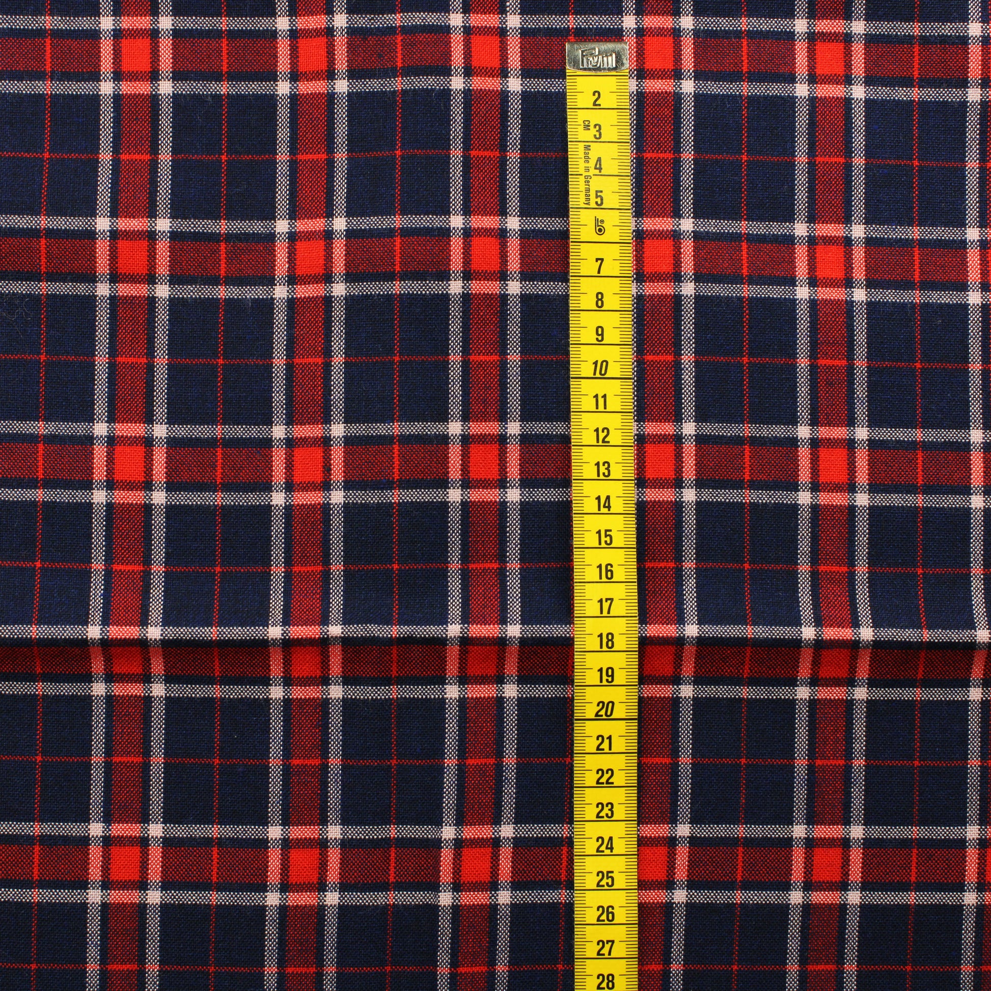 Sinipunainen ruudullien tekokuitu - Pala