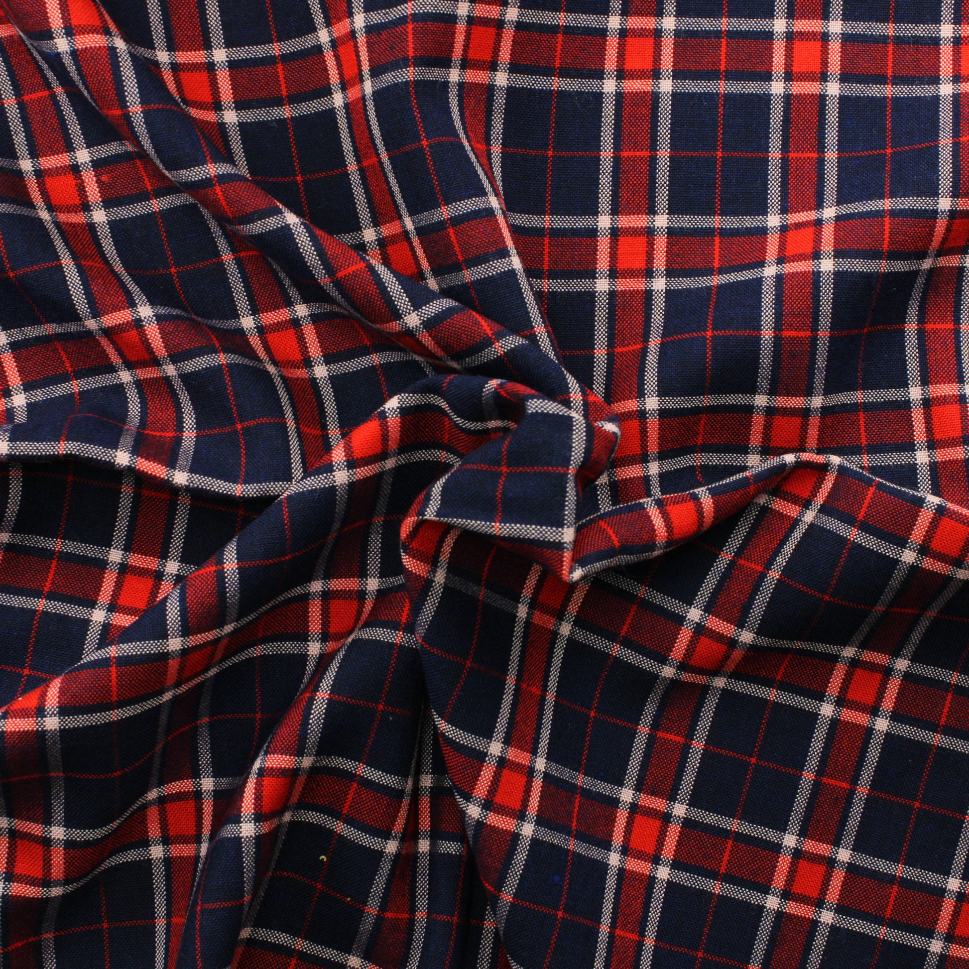 Sinipunainen ruudullien tekokuitu - Pala